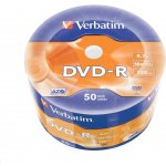 Verbatim DVD-R 4,7GB 16x WRAP Bulk, 50ks (43788) – Zboží Živě