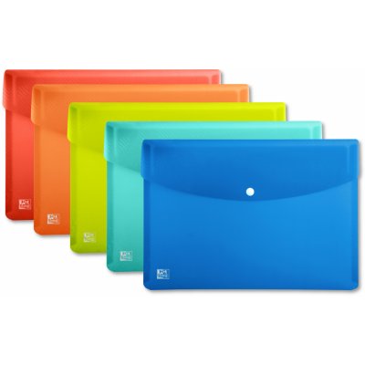 Obálka s drukem Oxford Urban A4, PP, mix barev – Zboží Dáma