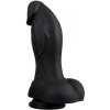 Anální kolík Wolf Machete Black Silicone silikonové anální dildo 21 x 5,3–6,5 cm