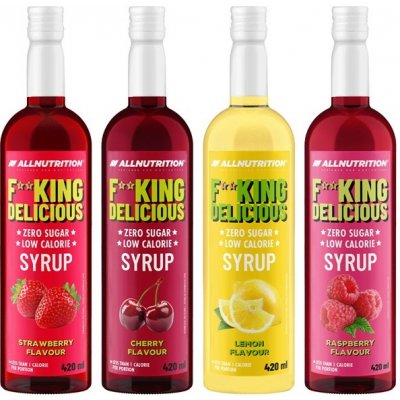 ALLNUTRITION Fitking Delicious Syrup Zero 420 ml Malina – Zboží Dáma