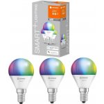 Ledvance Smart+ WIFI Sada LED světelných zdrojů, 4,9 W, 470 lm, RGB, teplá–studená bílá, E14, 3 ks – Hledejceny.cz