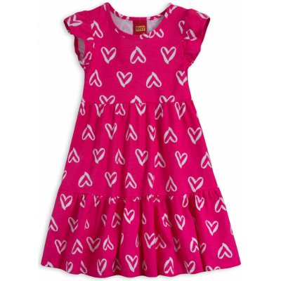 Dívčí šaty KYLY SRDÍČKA růžové – Zbozi.Blesk.cz
