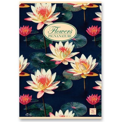 PIGNA Nature Flowers A5 šitý linkovaný náhodný motiv – Hledejceny.cz