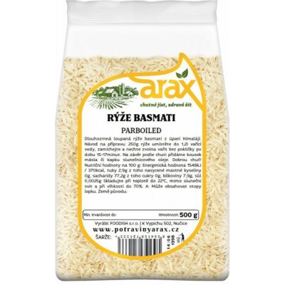 ARAX Rýže basmati parboiled 0,5 kg – Zboží Dáma