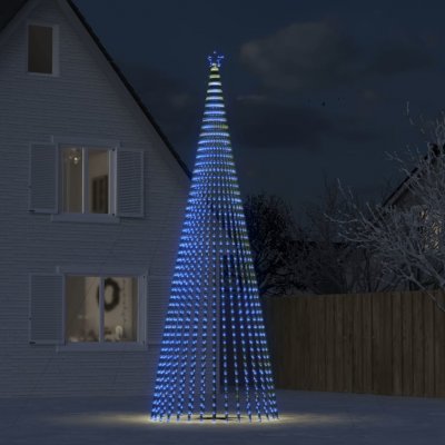 zahrada-XL Vánoční stromek kužel 1 544 modrých LED diod 500 cm