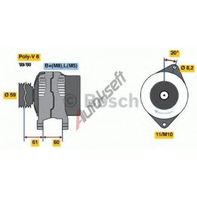 BOSCH Alternátor BO 0986049061 | Zboží Auto