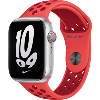 Apple Watch 45mm zářivěkarmínovo/Gym Red Nike sportovní řemínek MPHA3ZM/A – Zbozi.Blesk.cz