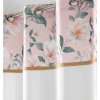 Záclona Záclona v pudrově růžové barvě s květinovým vzorem Šírka 140 cm | Dĺžka 280 cm