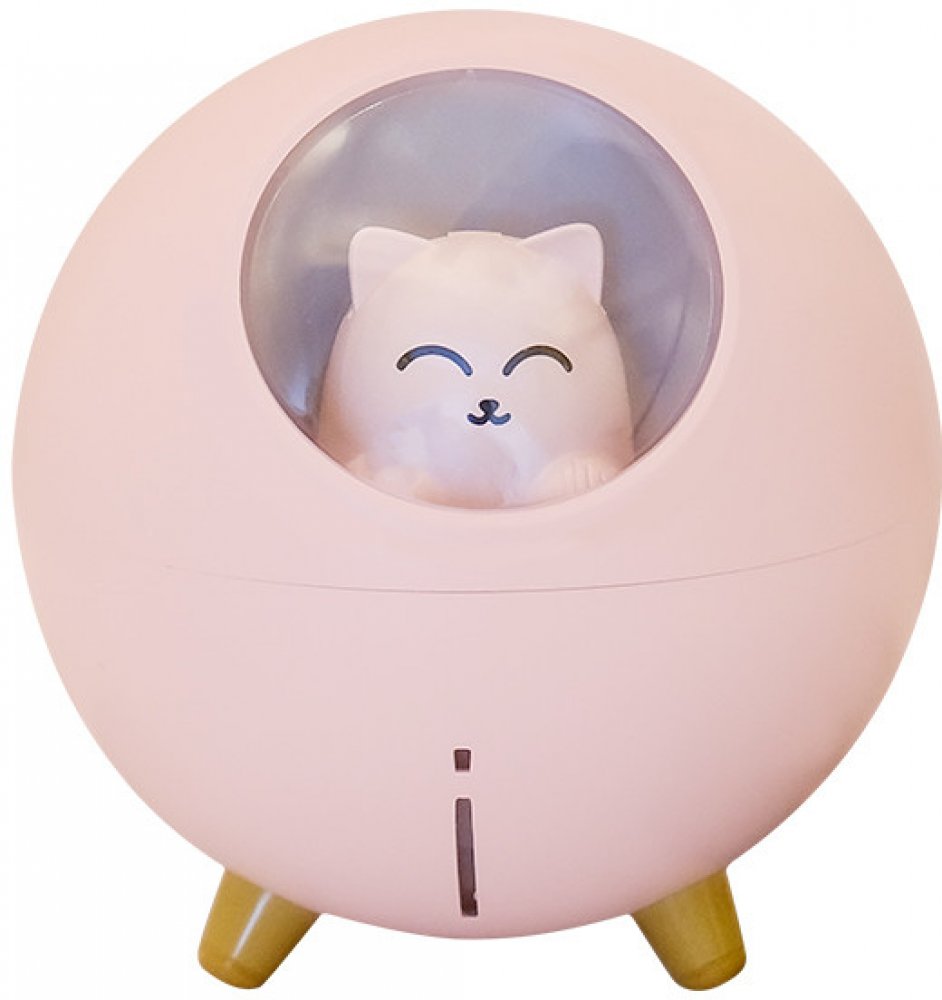 Difú Cat-1 roztomilý zvlhčovač vzduchu s aroma difuzérem Růžová – Zboží Dáma