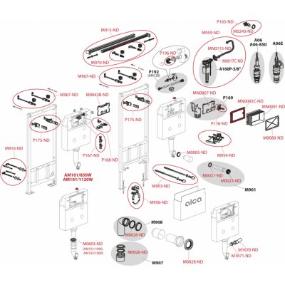 Alcadrain Sádromodul AM101/850W – Zboží Mobilmania