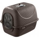 Aldotrade Krytá toaleta Rattan 42 x 50,5 x 40 cm – Zboží Dáma