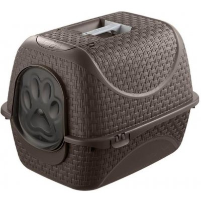 Aldotrade Krytá toaleta Rattan 42 x 50,5 x 40 cm – Zboží Dáma