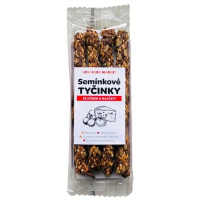 iPlody Low Carb Semínkové Tyčinky sýr rajče 50 g – Zbozi.Blesk.cz