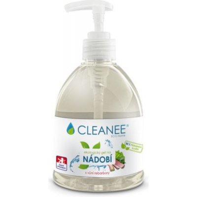 CLEANEE EKO gel na NÁDOBÍ s vůní rebarbory 500 ml s hříbkem – Sleviste.cz
