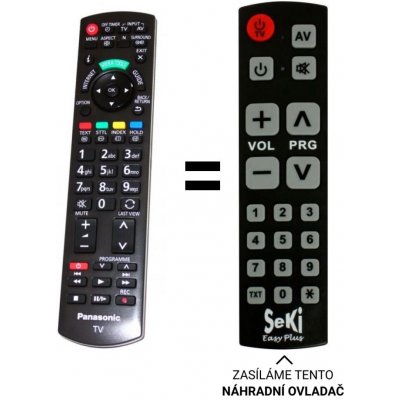 Dálkový ovladač Senior Panasonic TX-L42E30E – Hledejceny.cz