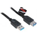 usb kabel Akasa AK-CBUB02-15BK prodlužovací USB 3.0, A-male na A-female, 150cm