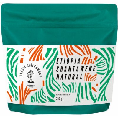 Bracia Ziółkowscy Ethiopia Shantewene Natural zrnková 250 g – Hledejceny.cz