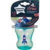 Dětská láhev a učící hrnek Tommee Tippee netekoucí hrnek s brčkem Straw Cup blue 230 ml