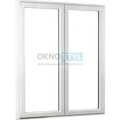 OKNOSTYL.cz REHAU Smartline+ dvoukřídlé Bílá 150 x 208 cm – Hledejceny.cz