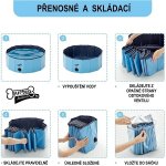 Surtep Animals Bazén pro psa skládací červený 80 x 20 cm – Zboží Mobilmania