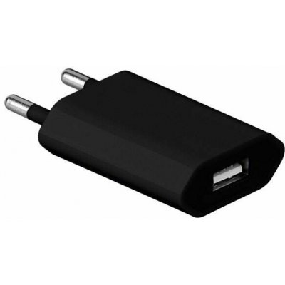 ISO - Adaptér univerzální USB nabíječka do sítě 220V - 5V/1A Černá – Sleviste.cz