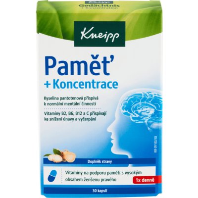 Kneipp Paměť a Koncentrace 30 kapslí – Hledejceny.cz