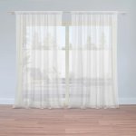 Sablio Záclony Bílá: 2ks 150x250cm – Hledejceny.cz