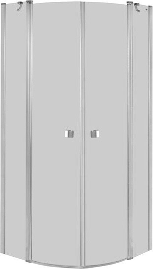 Roca Capital 90x90 cm půlkulatá chrom lesk/průhledné sklo AM4309012M