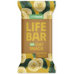 Lifefood Lifebar Oat Snack banánový BIO 40 g