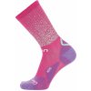 UYN Cyklistické ponožky klasické AERO LADY bílá/růžová/fialová