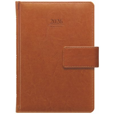 Graspo Kastor A5 týdenní 2026 hnědý – Zboží Živě