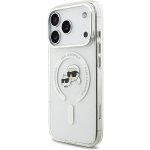Karl Lagerfeld IML K&CH Heads Metal Frame MagSafe Zadní Kryt pro iPhone 17 Pro Transparent – Sleviste.cz