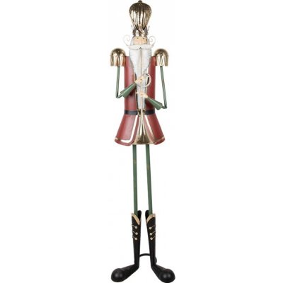 Veliká kovová socha Louskáček Nutcracker 39*39*174 cm Clayre & Eef – Hledejceny.cz