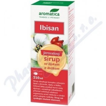 Aromatica Ibisan Jitrocelový sirup se šípkem a ibiškem 210 ml