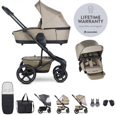 EASYWALKER kombinovaný Harvey⁵ Premium Pearl Taupe XXL RWS + CYBEX Aton B2 i-Size 2024 – Zboží Dáma