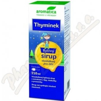 Aromatica Bylinný sirup Thymínek od 3 let 210 ml