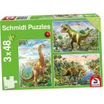 Schmidt Dinosauří dobrodružství 3 x 48 dílků – Zboží Mobilmania