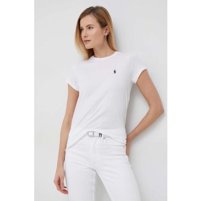 Ralph Lauren bavlněné tričko Polo bílá – Zboží Mobilmania