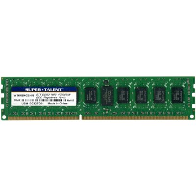 SUPER TALENT 4GB DDR3-1600MHz ECC REG W16RB4G8HN – Zboží Mobilmania
