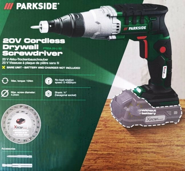 PARKSIDE PTBSA 20-Li B2, 2Ah