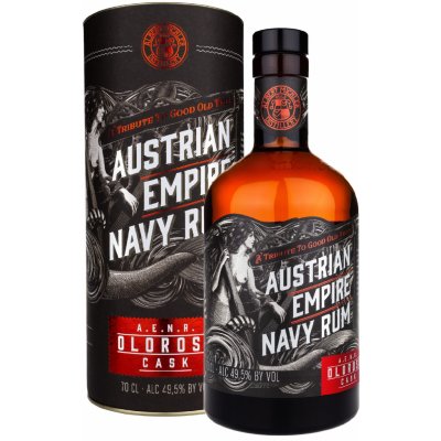 Austrian Empire Navy Reserva Oloroso Double Cask Rum 49,5% 0,7 l (tuba) – Zbozi.Blesk.cz