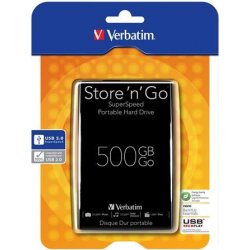 Verbatim 500GB, 2,5", 69802