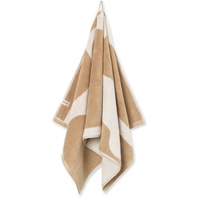 ferm LIVING Bavlněný ručník Ebb Sand 100 x 50 cm, béžová barva, textil – Zboží Dáma
