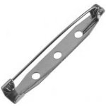 Brožový můstek platinový, 40x6 mm, (20 ks) – Sleviste.cz
