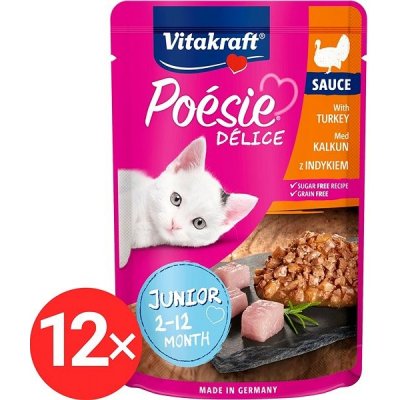 Vitakraft Cat Poésie Délice krůtí Junior 12 x 85 g