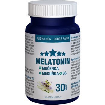 Clinical Melatonin Mučenka Meduňka B6 30 tablet