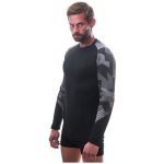 Sensor Merino Impress pánské dlouhý rukáv černá Batik – Zboží Dáma