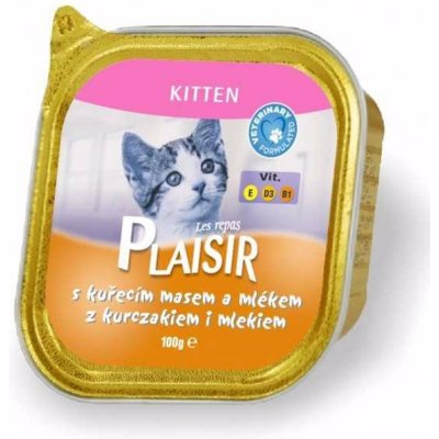 Plaisir Kitten kuřecí 100 g – Zbozi.Blesk.cz