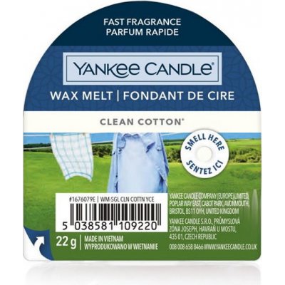 Yankee Candle Crumble vosk Clean Cotton USA 22 g – Hledejceny.cz