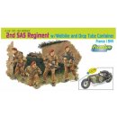 Model Kit figurky 6586 2nd SAS REGIMENT W/WELBIKE AND DROP TUBE CONTAINER FRANCE 1944 1:35